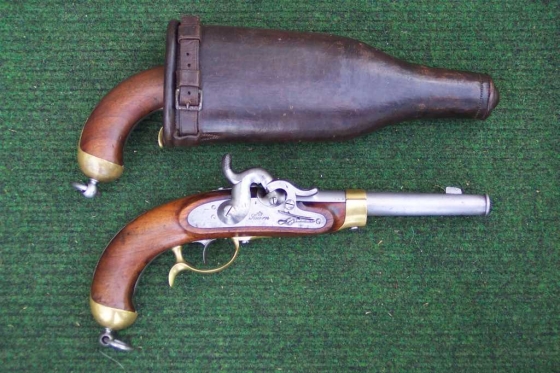 Pistole 1850 mit Holster